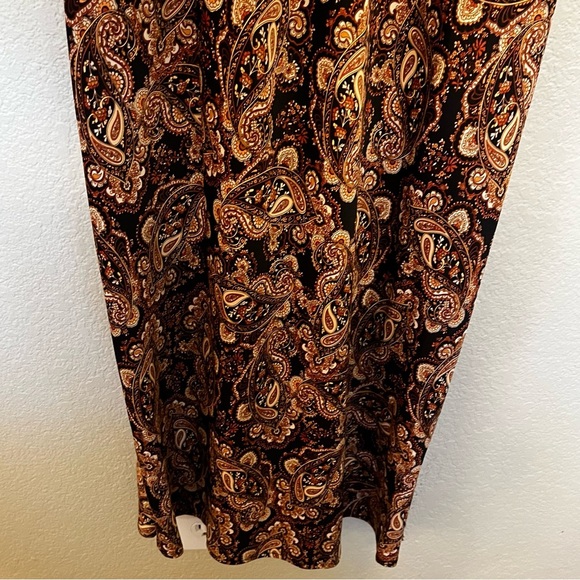Noli Lotan and Target Black and Brown Paisley Print Slip Dress Size Medium - Picture 4 of 15